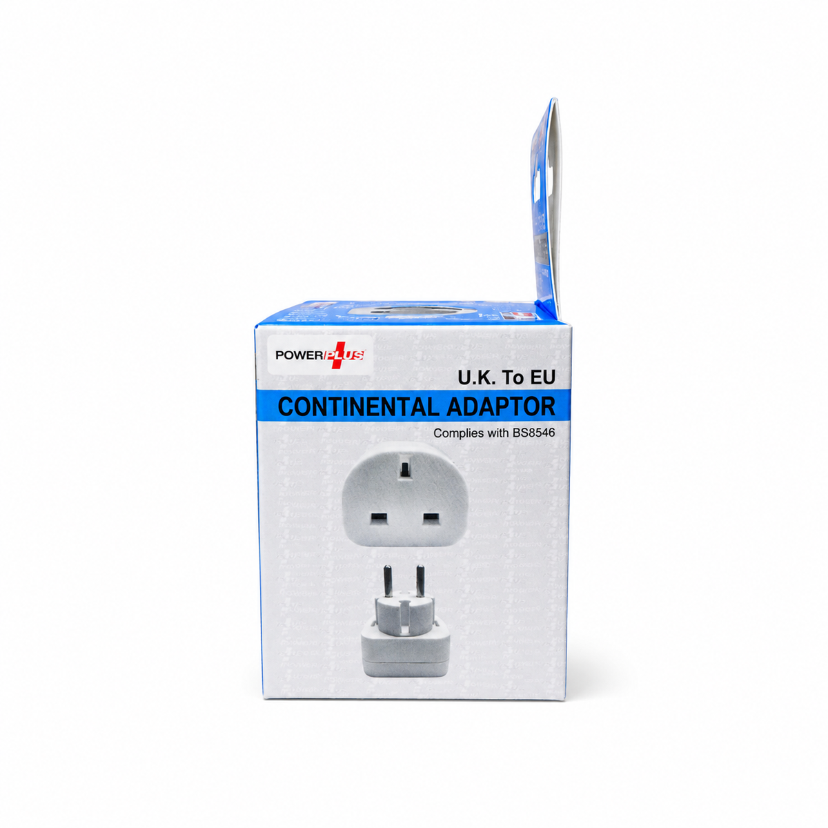 Power Plus UK to EU Continental Travel Adaptor 13A 250V