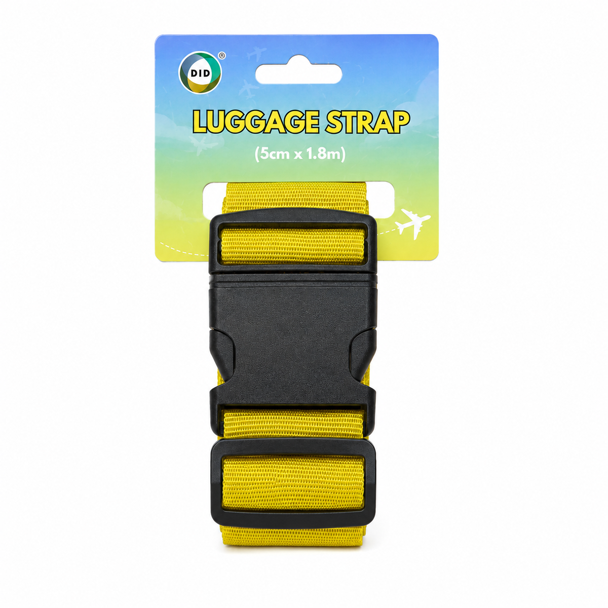 DID Luggage Strap 5cm x 1.8m – Adjustable Suitcase & Travel Strap