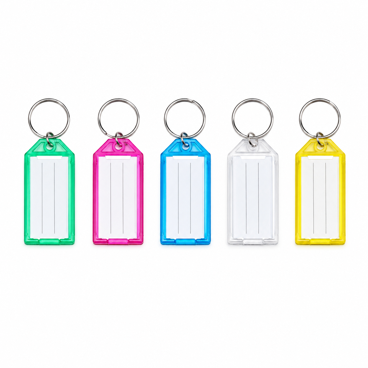 Colourful Luggage Tags with Key Rings – Suitcase & Travel Bag ID Tags