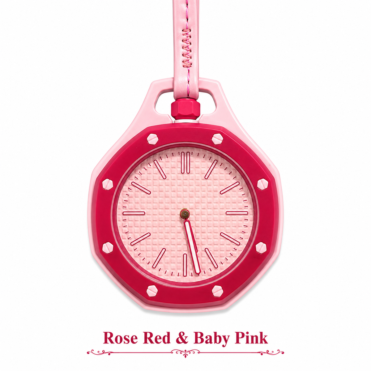 RegalPop Colourful Trendy Fashion Pop Style Long Strap Pocket Watch – Unisex Novelty Fashion