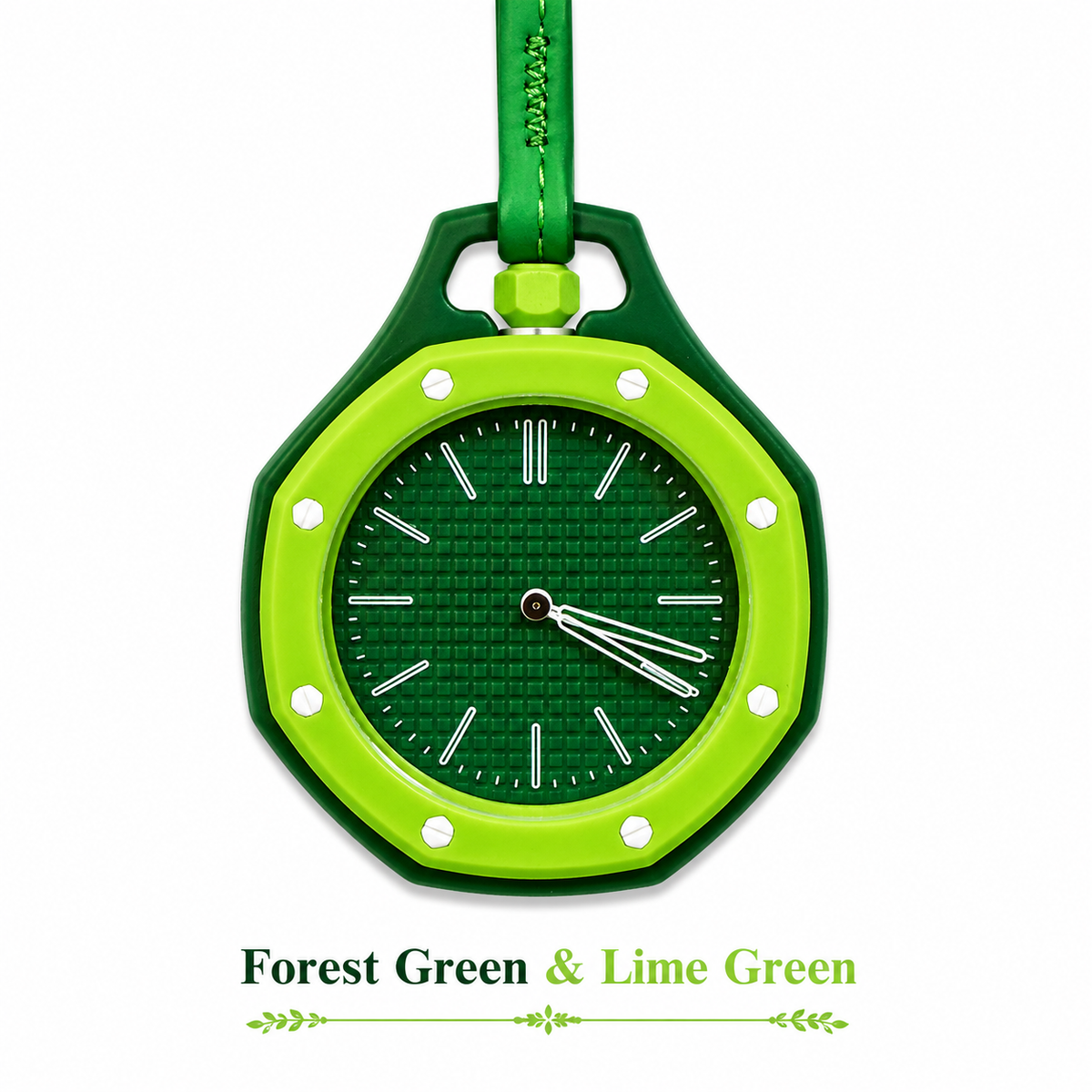 RegalPop Colourful Trendy Fashion Pop Style Long Strap Pocket Watch – Unisex Novelty Fashion