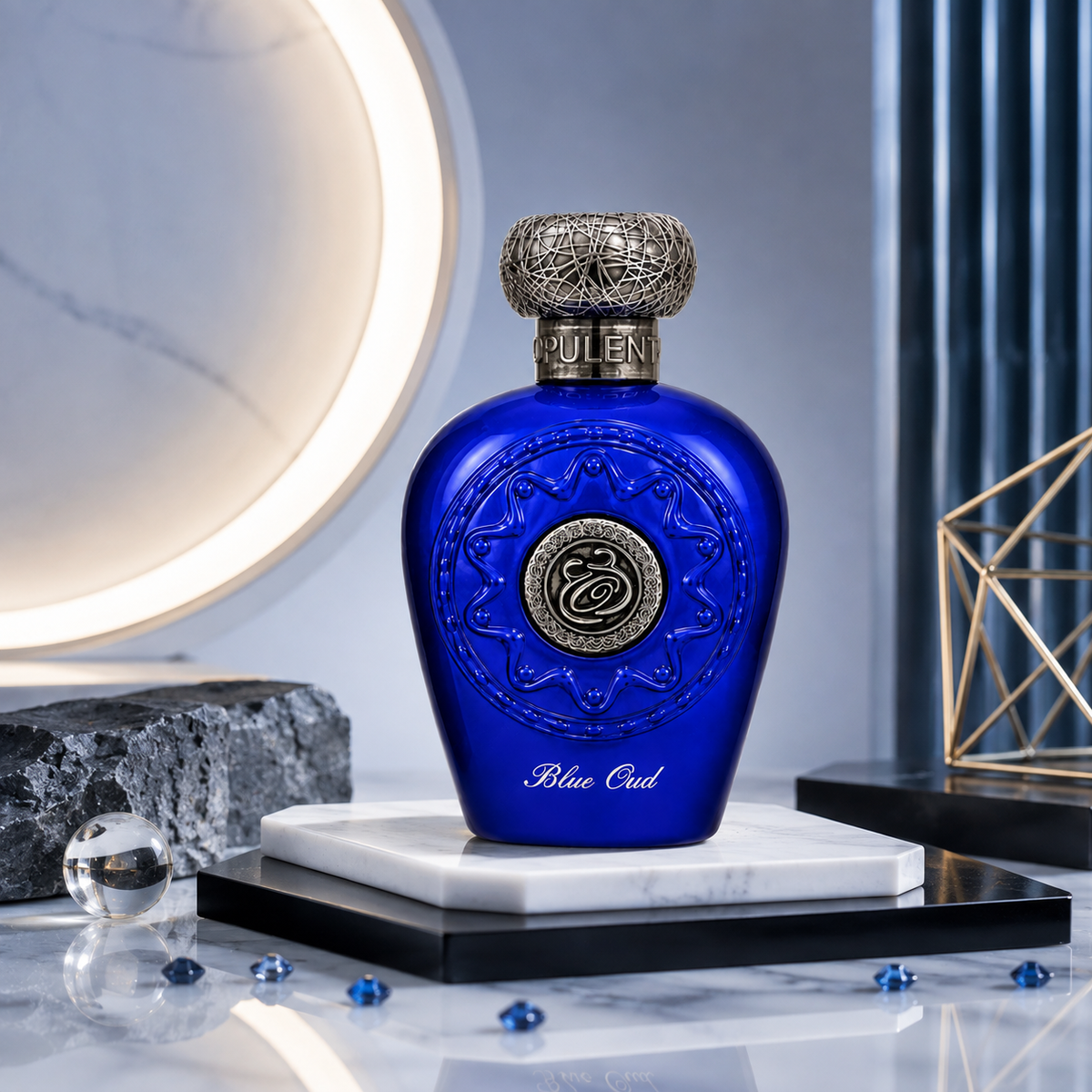 Lattafa Blue Oud Eau de Parfum 100ml – Unisex Arabian Oud Perfume