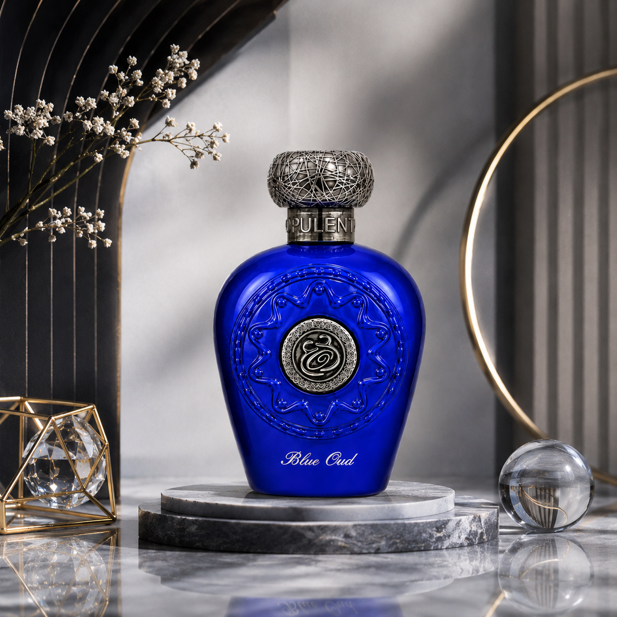 Lattafa Blue Oud Eau de Parfum 100ml – Unisex Arabian Oud Perfume