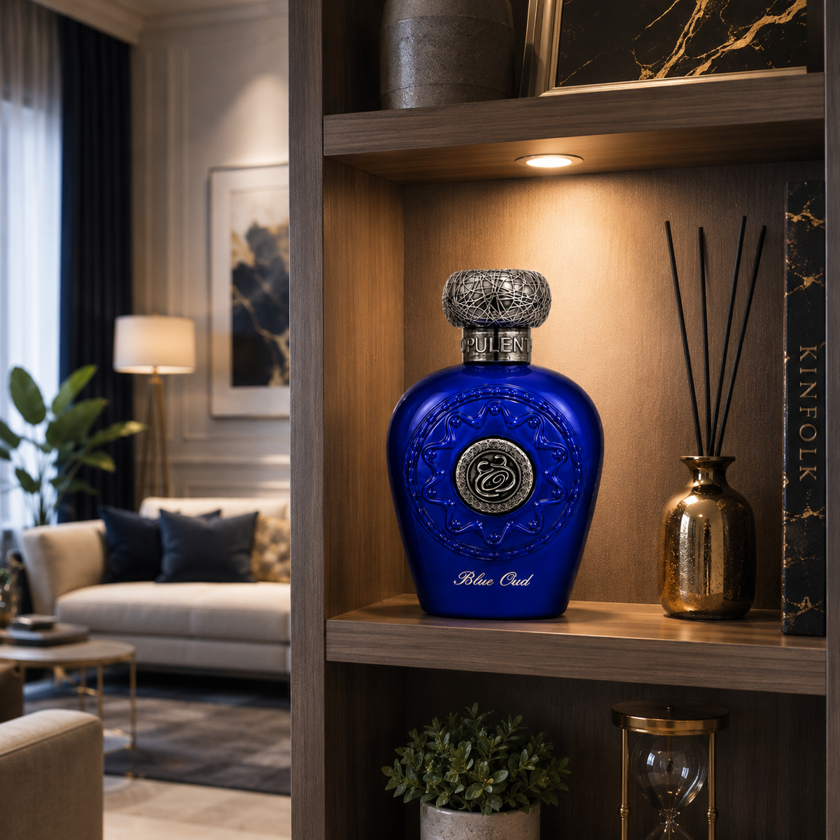 Lattafa Blue Oud Eau de Parfum 100ml – Unisex Arabian Oud Perfume