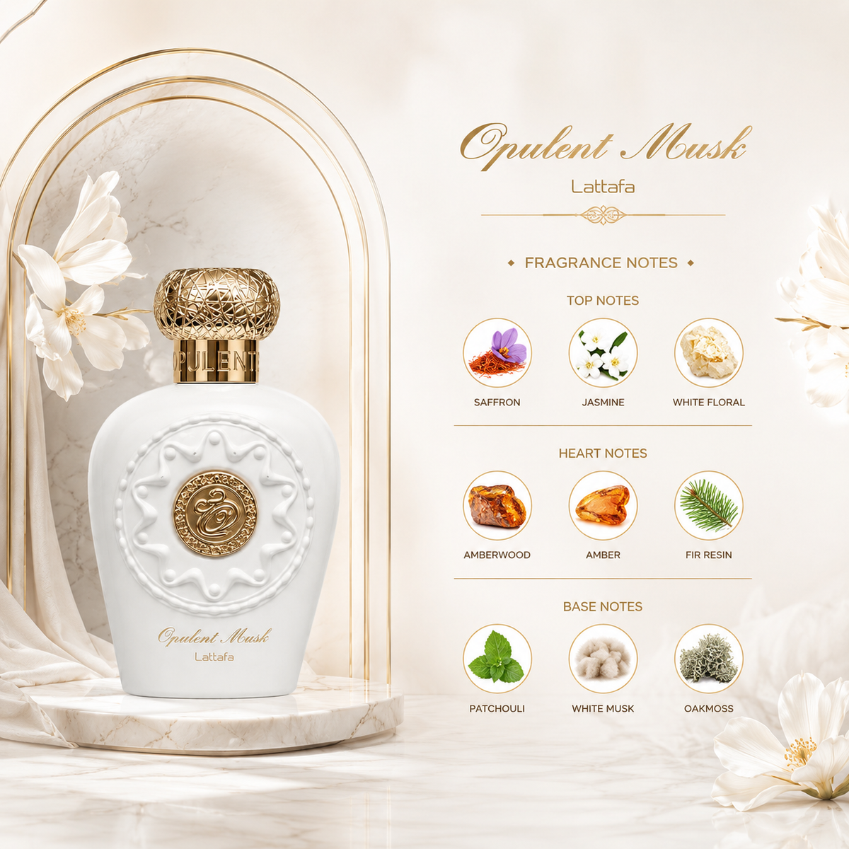 Lattafa Opulent Musk Eau de Parfum 100ml – Unisex Arabian Perfume