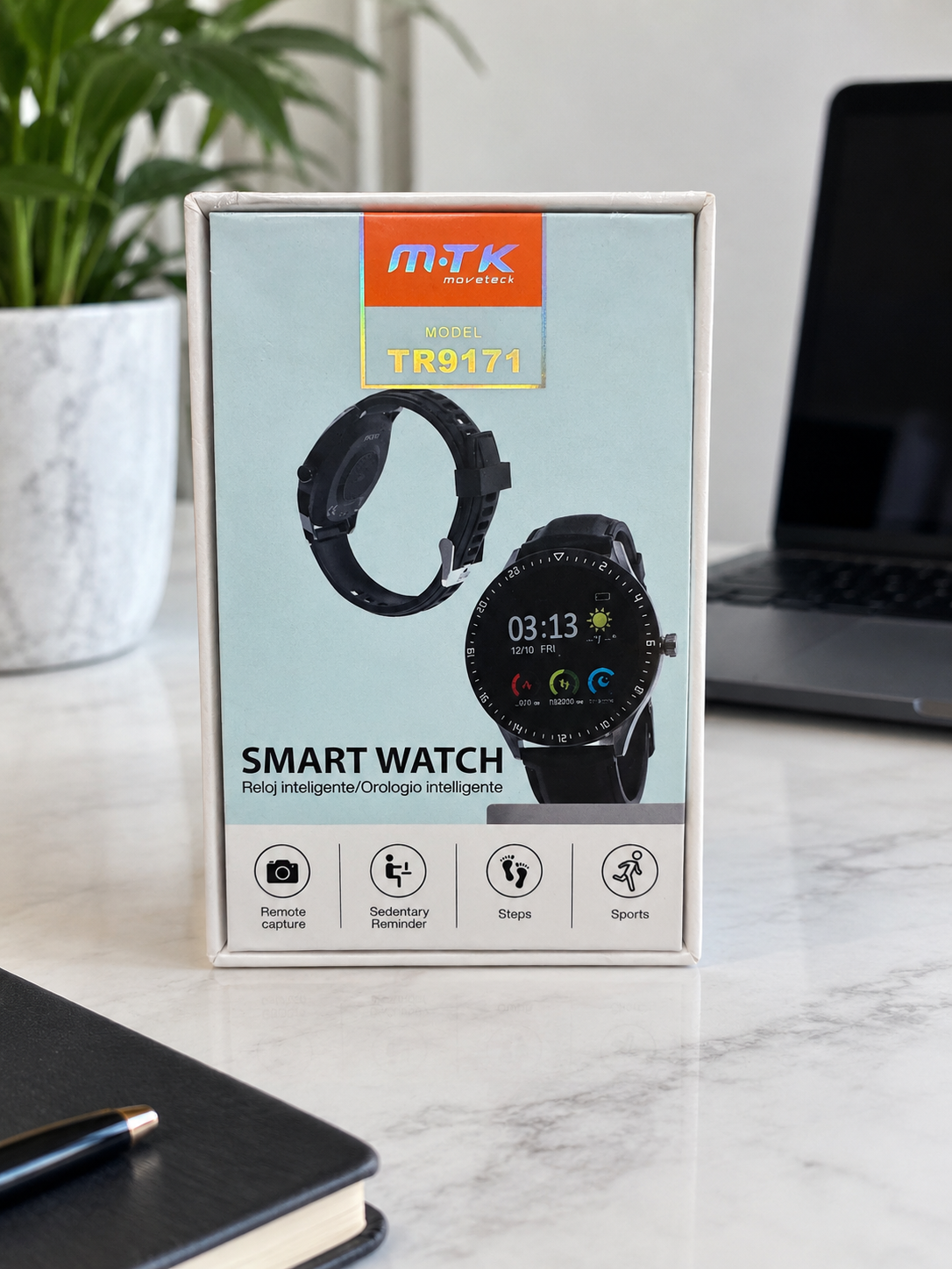 M·TK TR9171 Smart Watch – 1.4” Touch Screen, Voice Calling & Fitness Tracker
