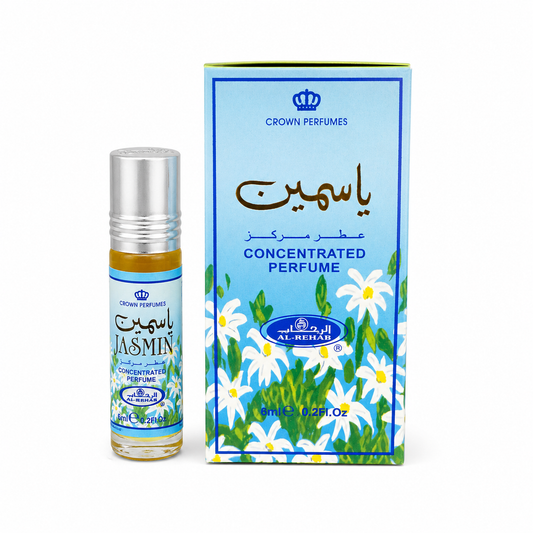 Al-Rehab Jasmin 6ml concentrated perfume oil roll-on with box