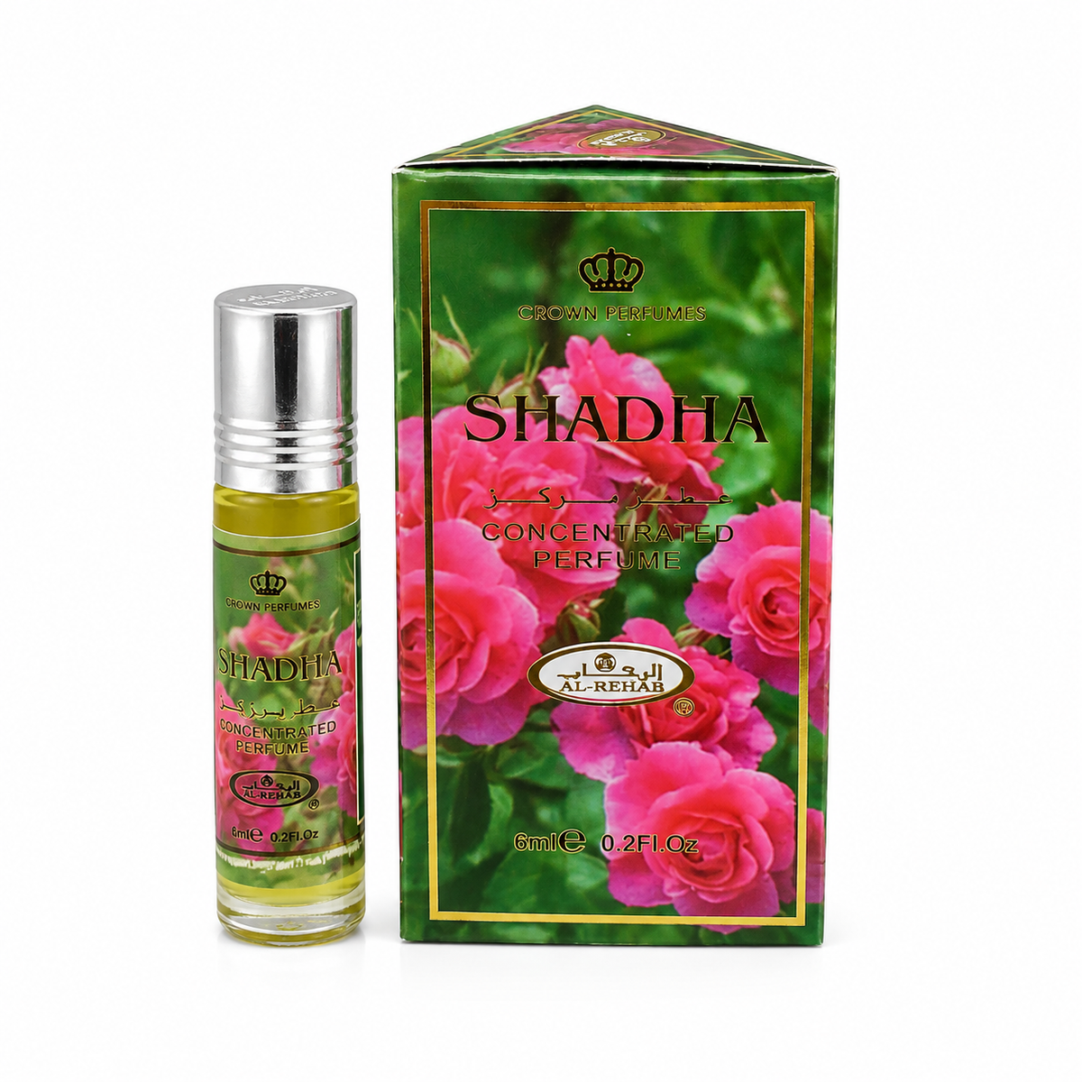 Al-Rehab Shadha 6ml concentrated perfume oil with rose and jasmine notes
