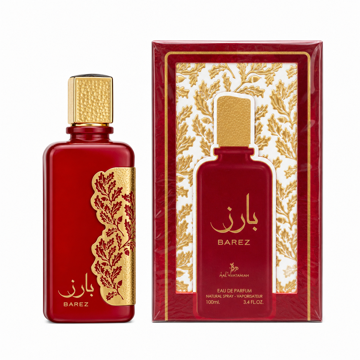 Al Wataniah Barez 100ml Eau de Parfum Arabian perfume bottle and box
