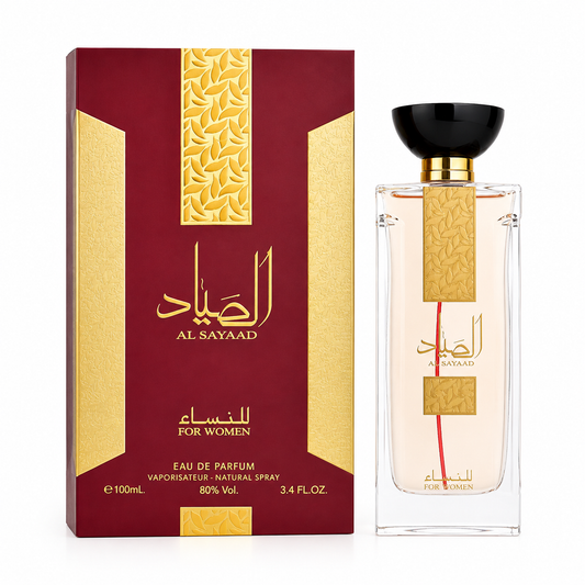 Ard Al Zaafaran Al Sayaad 100ml Eau de Parfum for Women Arabian perfume bottle and box